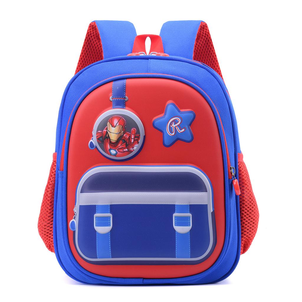 School bag new color matching cartoon lightweight versatile backpack large capacity children's bag