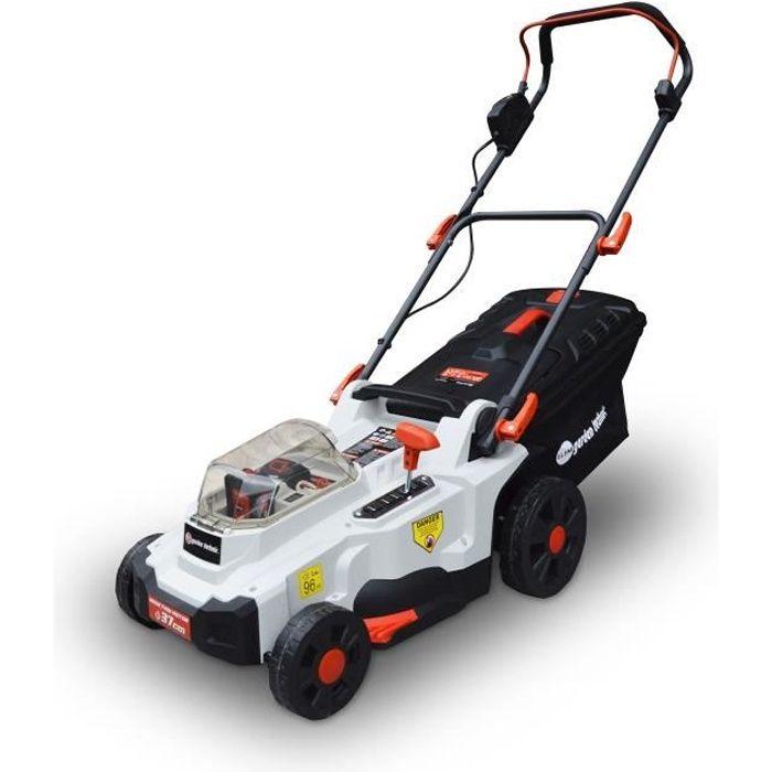 37cm 40V Battery-powered Lawn Mower - ELEM - TDE40V37-LI2BF - Mulching Function - Induction Motor