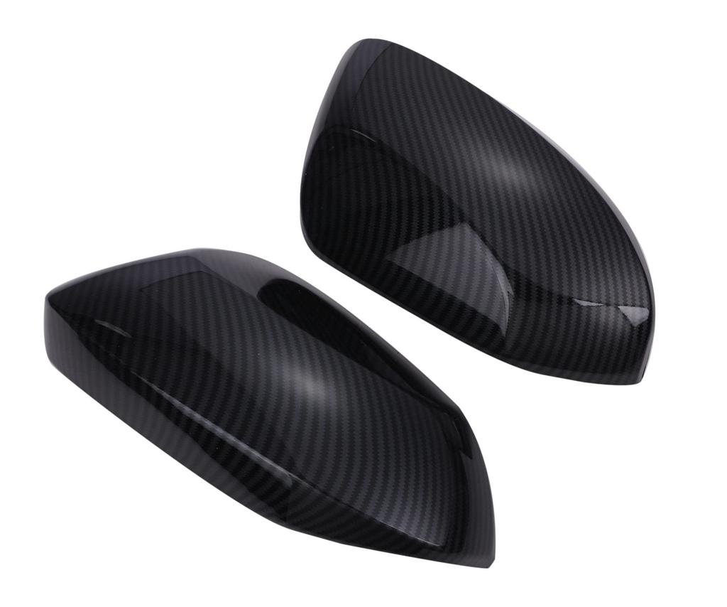 Set of Left and Right Side Door Mirror Covers for Black Carbon Fiber Finish Door Mirror Garnish for GR Yaris MXPA12 GXPA16 RS RC RZ RZ Custom