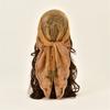 Elegant Embroidery Flower Lace Head Cover Breathable Bandana Head Scarf For Stylish Outfit Turban Headwrap for Daily Use