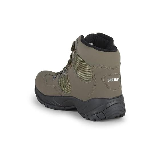 Liberty Freedom SHIKHARPRM Lacing Safety Shoes for Men | PU Sole| Water Resistance |Padded Foam Insole| Comfortable for All Weather | Shock Absorber|