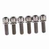6 Pieces Mountain Bike M5 X 18mm   Stem  S Screw With Washer( )