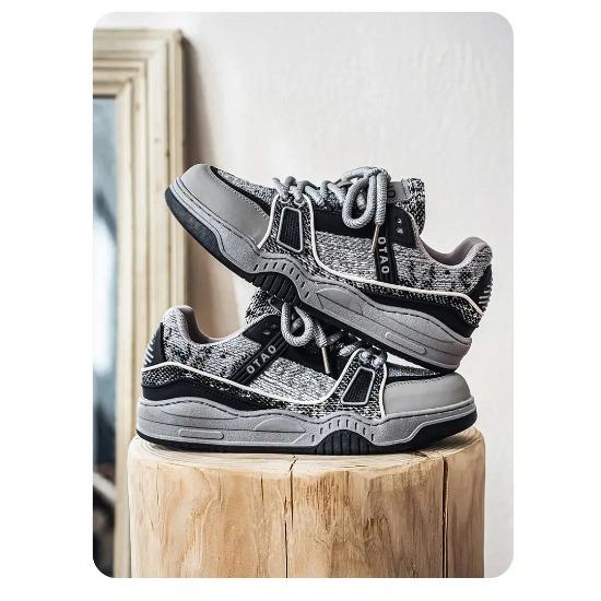 

Мужская персонализированная джинсовая ретро-модная обувь для скейтбординга, универсальная мужская спортивная обувь для пар, спортивная и повседневная обувь 39