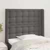 VidaXL Headboard with Ears Grey 103x16x118-128 Cm Faux Leather3119668