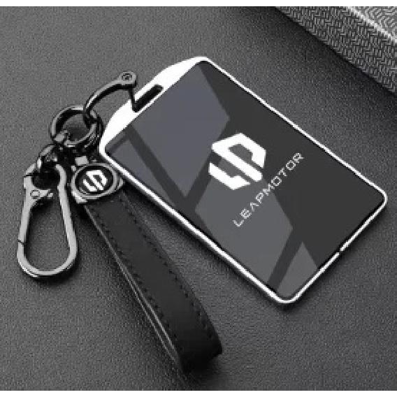 Car Zinc Alloy TPU NFC Card Key Cases Holder Cover Chain For Leapmotor C16 C11 C10 C01 B10 T03 S01 Smart Key Car Accessories