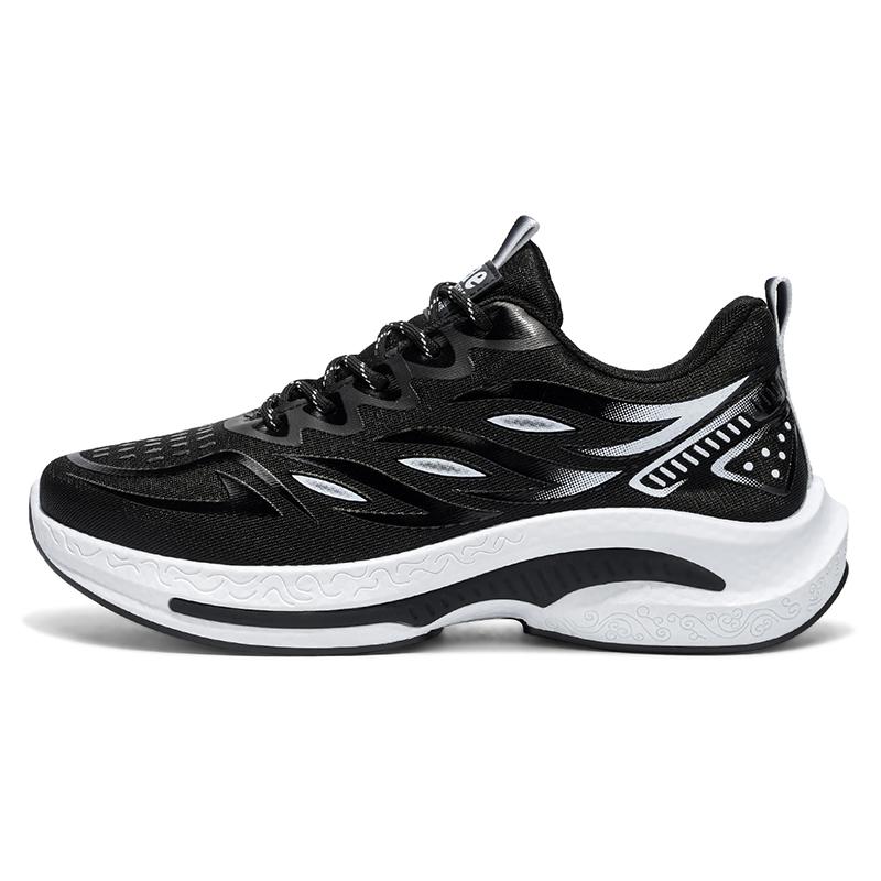 

Мужские кроссовки для бега 2025 Новые модные дышащие удобные нескользящие износостойкие кроссовки Повседневная спортивная обувь для мужчин 39 чёрный