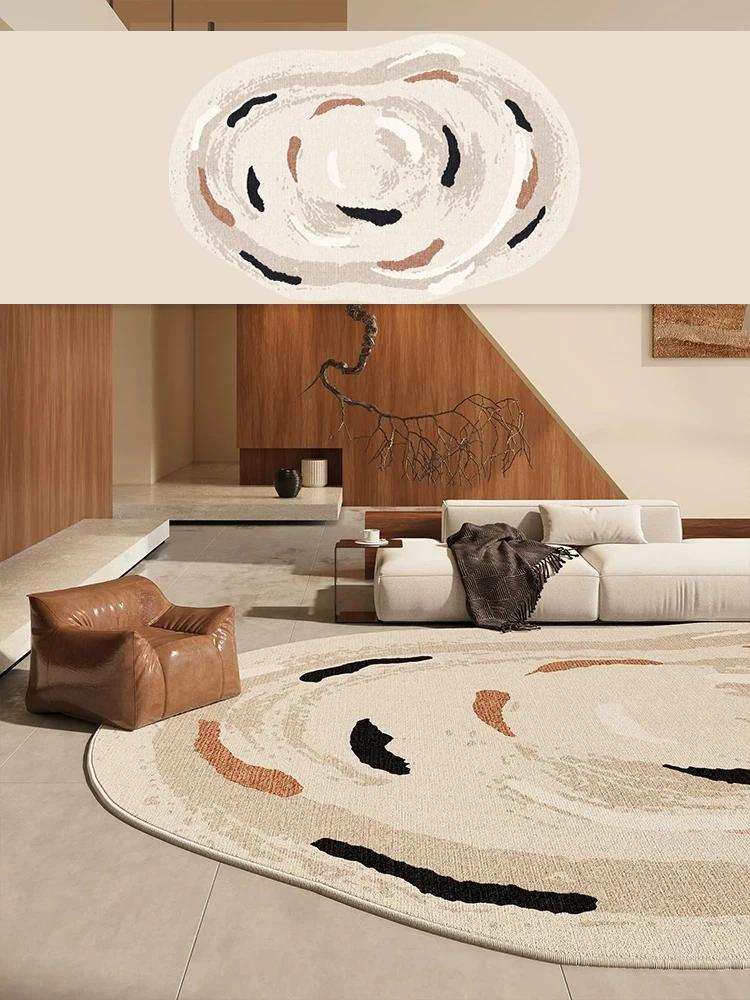 Living Room Carpet Irregular Shape Light Luxury Rug Bedroom Mat Soft Washable Rugs Anti-slip Mats Home Decoration Alfombra Salón