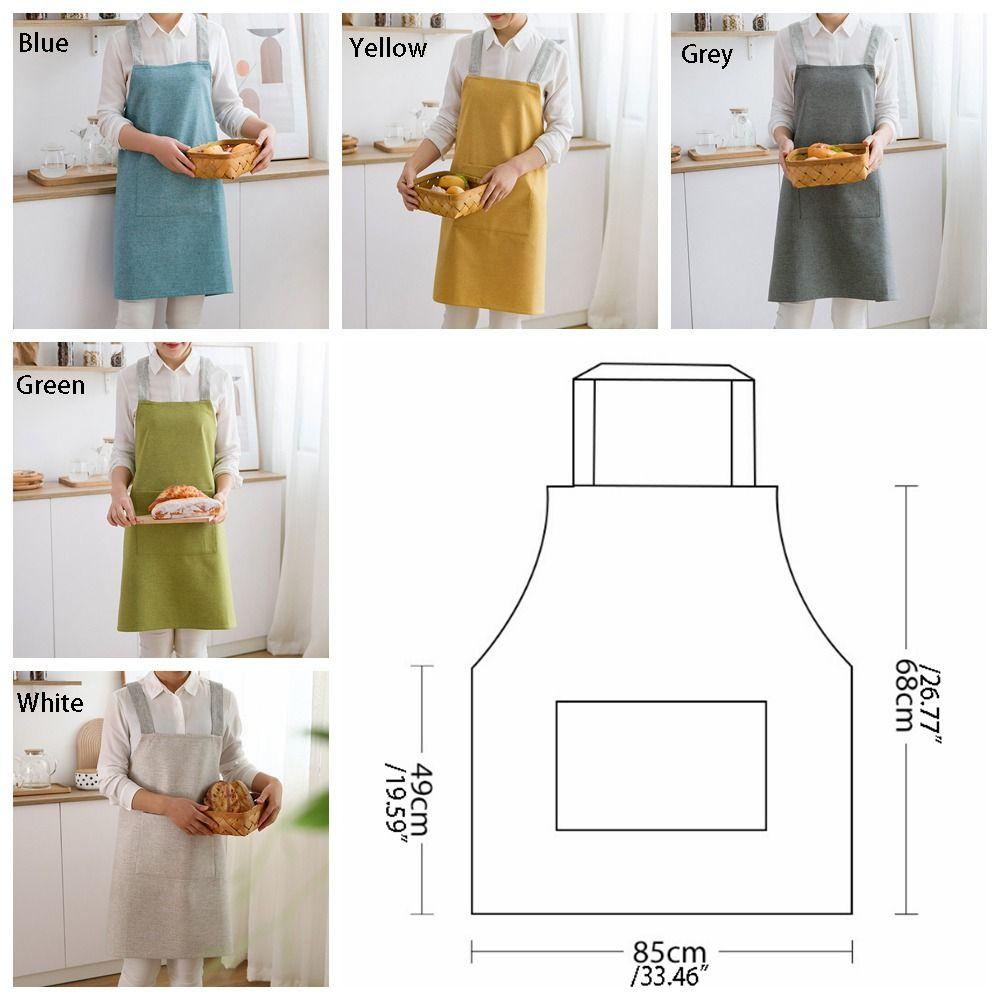 Anti-fouling Sleeveless Apron Thickened Kitchen Apron Double Shoulder Apron  kitchen Supplies