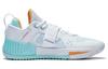 Li Ning Fury Flat Abrasion Resistant Low top Basketball Shoes Men's White Cyan ABFT019-5