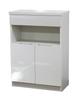 Furniture Factory Direct Sales Furniture Factory Completed Product Telephone Stand Fax Stand Made In Japan White Single (Width 60, [Mirror