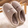 Cotton slippers men's winter home fleece indoor non-slip warm plush slippers women's winter models