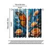 Set Of 2 Filtering Curtains Excluding Rods Non Movable Without Batteries Butterfly Flowers Use Bedrooms Living Made Polyester Bedroom Window Treatment