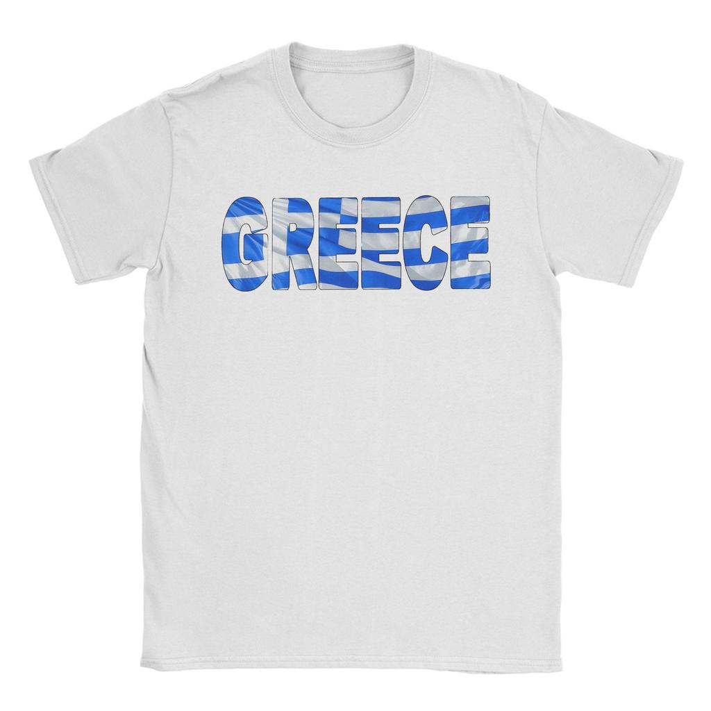 Men TShirts Greece Flag  Funny 100 Cotton Tee Shirt Short Sleeve  T Shirt Round Neck Clothing 4XL 5XL 6XL