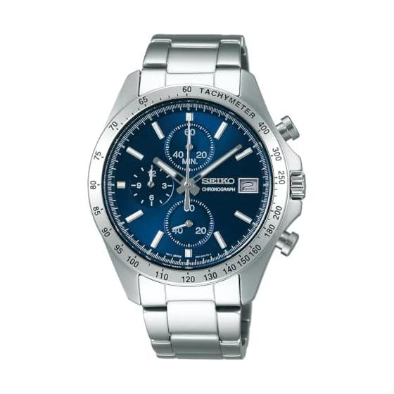 [Seiko Watch] SEIKO SELECTION SBTR023 Men s Watch Battery Operated Quartz Chronograph Date Calendar Blue Dial Stainless Steel