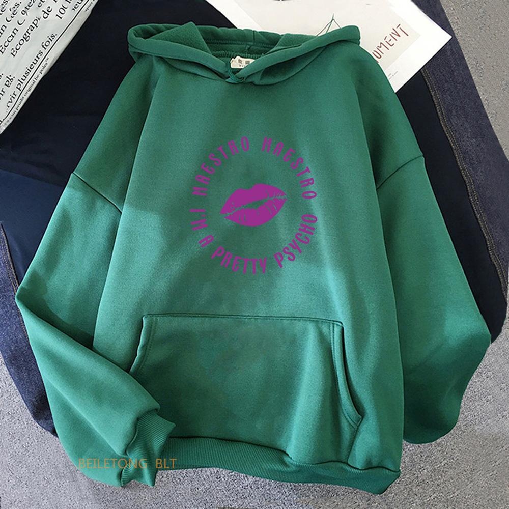 Purple Kiss Hoodies Comfortable Korean Style Sweatshirts Spring Fleece Hooded Pullovers Cartoon Graphic Printing Hoody