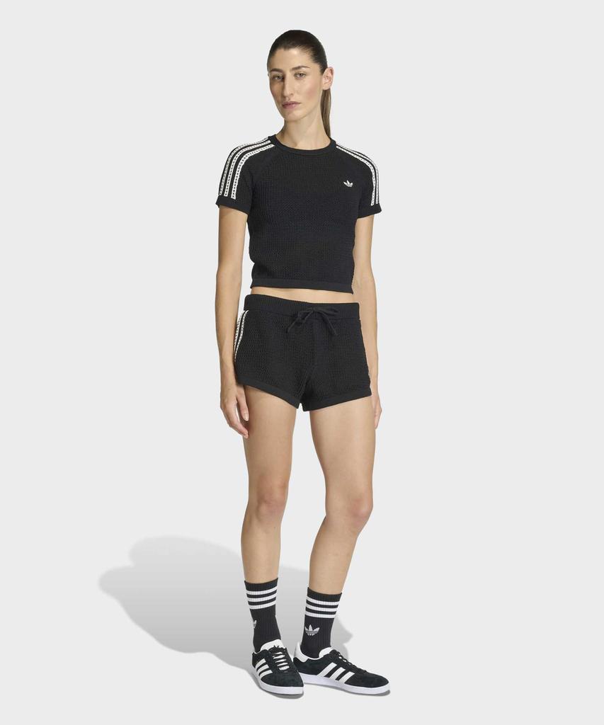 adidas Knit Crochet Cali T-Shirt - Black / Kc6481