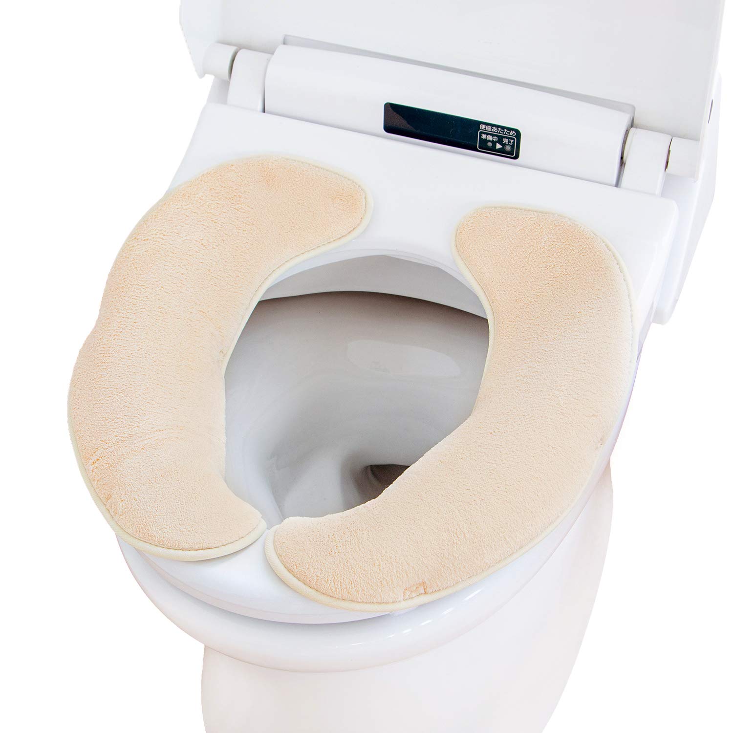 

OKA Toilet Seat Cushion Angel Toilet Seat Beige Double Use (Velcro Type)