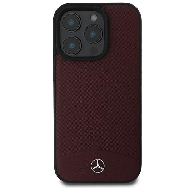Mercedes Mehmp16L23Rbarr Iphone16 Pro 6.3 Czerwony/Red Hardcase Textured And Plain Leather Magsafe