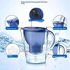 3.5L Pitcher Removes Chlorine Lead Pesticides - Activated Carbon Filter BPA-Free  4-Stage Filtration for Clear Drinking Water