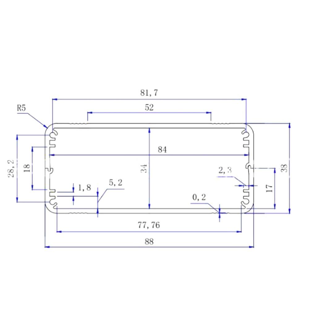 Aluminum Electronic DIY 38×88×100mm Protective Enclosure for Circuit Board  DIY Projects
