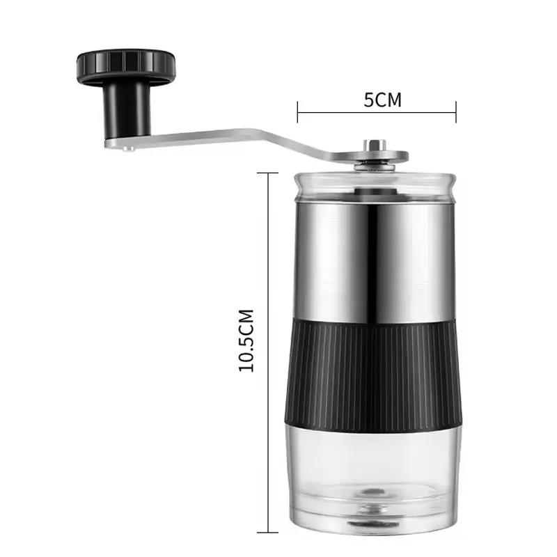 Manual Coffee Grinder Ceramic Burr Mill Hand Crank Household Crusher Coffee Bean Tools Portable Hand Coffee Machine Grinder