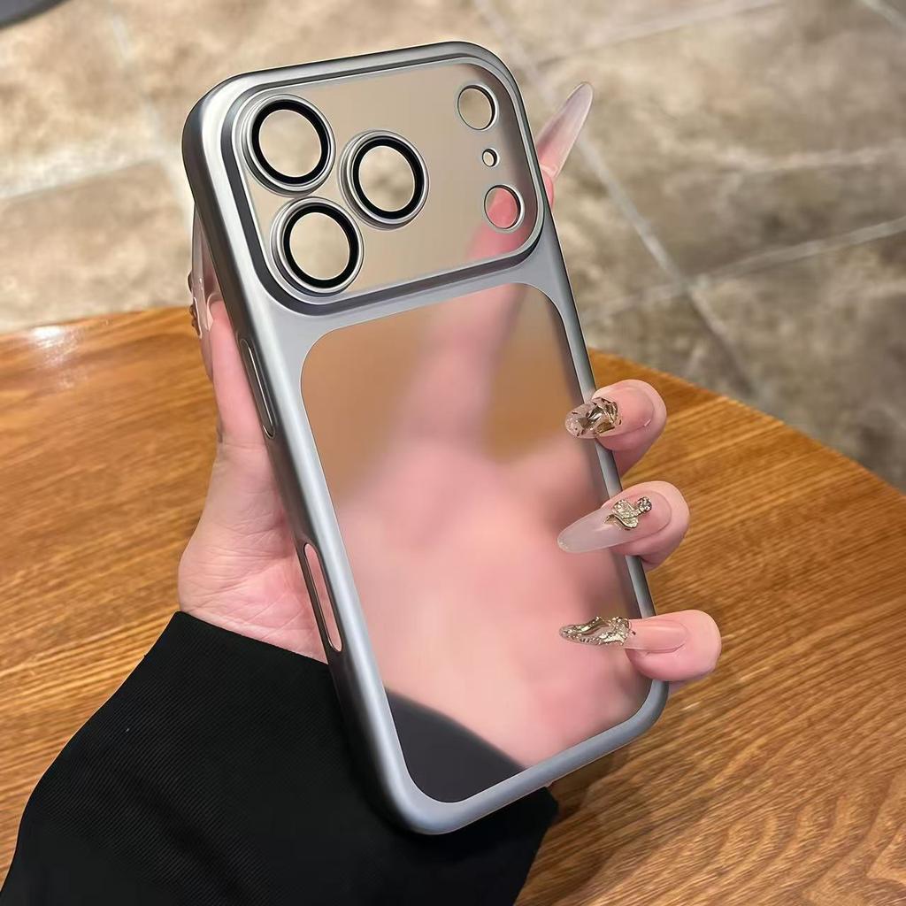 Luxury Transparent Phone Case For iPhone 17 Air 17Pro 17 Pro Max Plating Frame Lens Film Protection Anti-fall Hard Clear Cover
