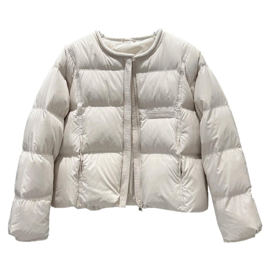 Versatile fashion round neck down jacket women's short winter new casual loose bread jacket popular jacket tide