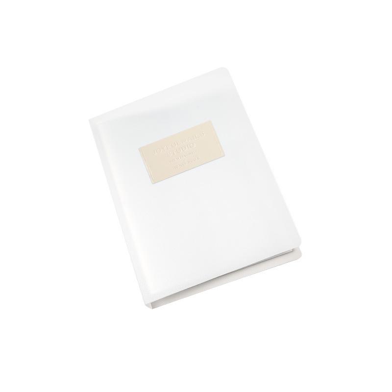 Nail Art Sticker Album with Transparent Pockets and Acrylic Cover
