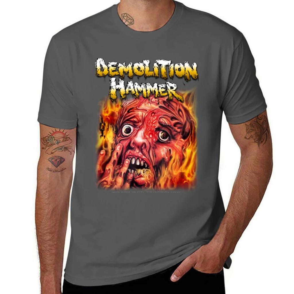 Tortured Existence von Demolition Hammer - Klassisches Old School Thrash Metal T-Shirt schwere Qualität kundenspezifische Herren Unifarbene T-Shirts