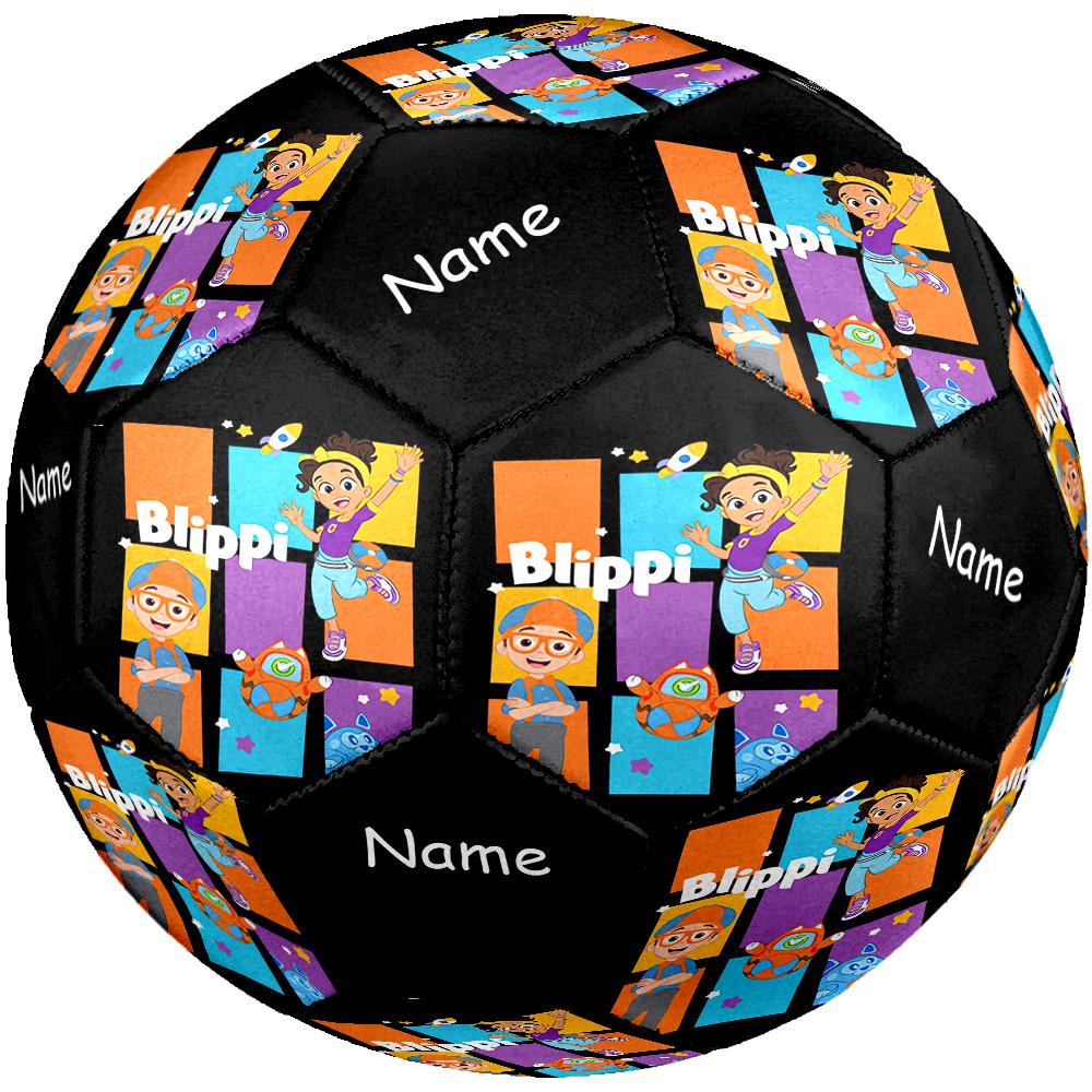 Custom Name Blippi Theme Size 5 Soccer Ball, Suitable for Both Indoor and Outdoor Matches, a Gift Suitable for Everyone.