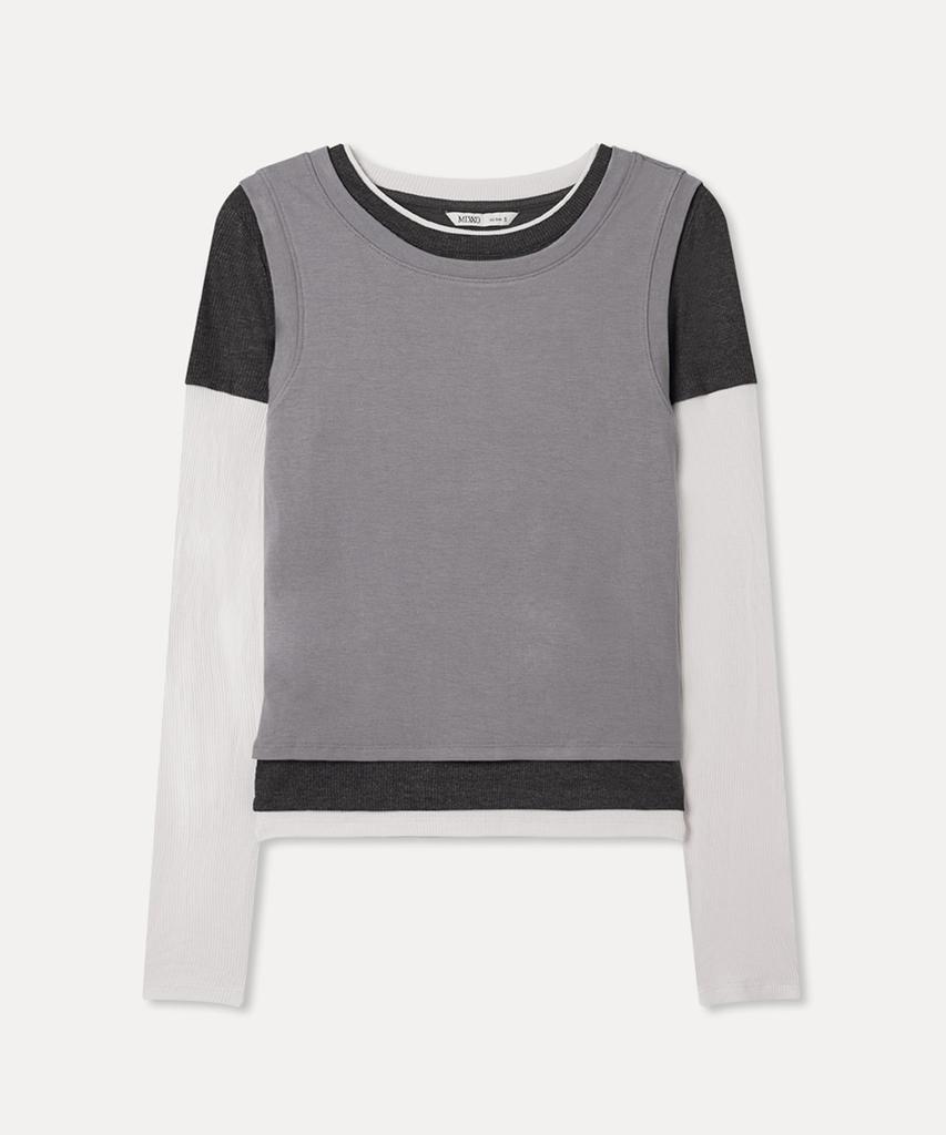 MIXXO Layered Long Sleeve T-Shirt_Miwlwg429A