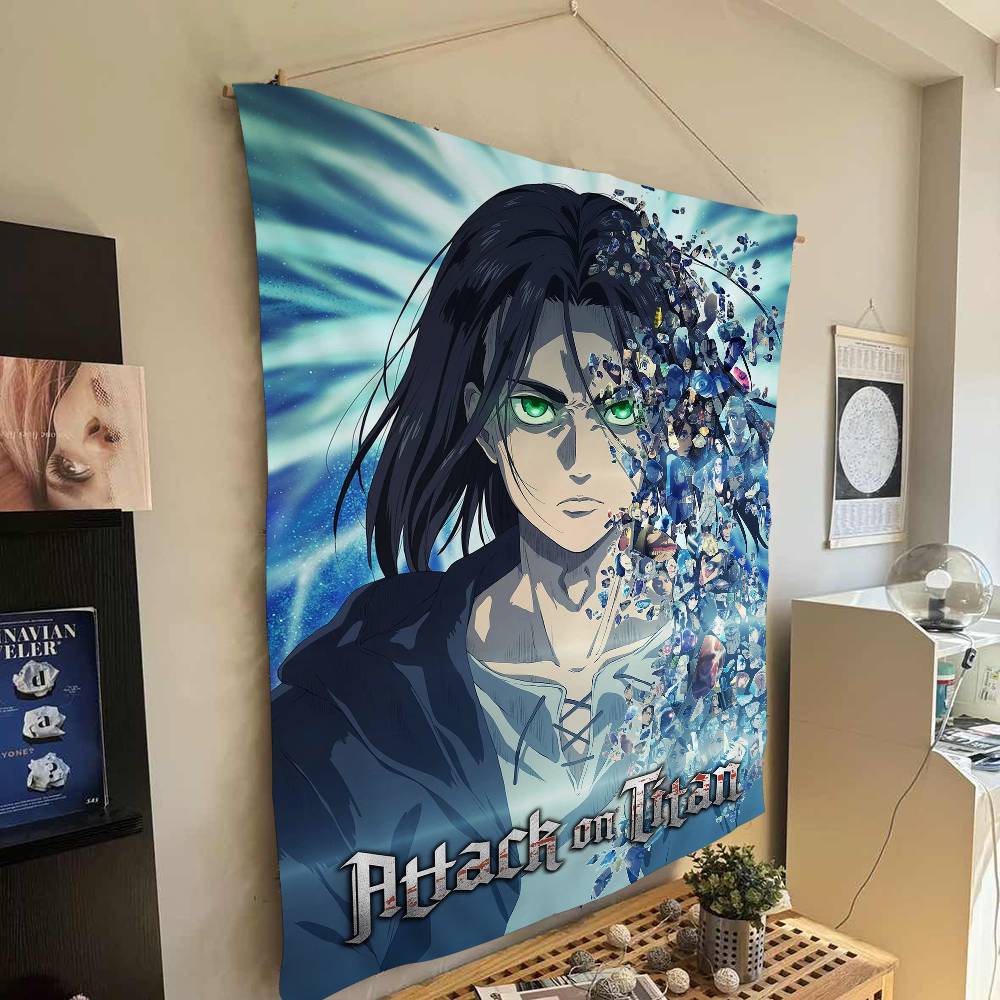 A-Attack On Titan Anime Cartoon Tapestry Wall Hanging Decoration Household Home Decor