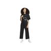 Nike Solid Color Logo Print Short Sleeve Bodysuit Women Bodysuits Black DM6733-010