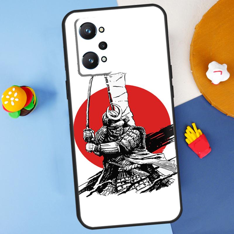 Samurai Warrior For Realme C55 C67 C61 C75 C53 C51 C21Y C25S GT 6 6T 5 GT7 Pro 10 11 12 13 14 Pro Plus Case