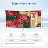 Floral Garden Theme Beach Towel Personalized Custom Name & Text Soft Quick Dry Beach Towel for Swimming Travel