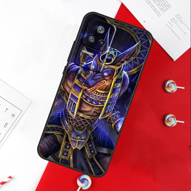 Egypt Nefertiti Anubis Ankh Cover For Xiaomi 11T 12T 13T 14T Pro 13 14 15 Ultra POCO X7 Pro X3 X5 X6 F5 F6 M6 Pro Case