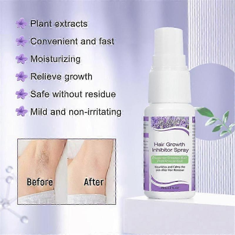2X Permanent Hair Growth Inhibitor Spray for Men & Women, Painless Hair Removal, Long-Lasting Results, Safe for Sensitive Areas