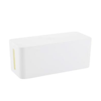 Tropchou Cable Cord Outlet Wiring Interior Easy Box, Concealer, Box, Box, Storage, Opening/Closing (White, Medium)