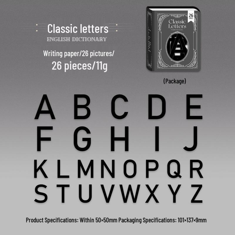 English Alphabet Stickers: Ketchup Girl Series - 6 Styles, 26 Sheets