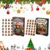 Calendario dell'Avvento Conto alla Rovescia di Natale 2026 Mucca delle Highlands, Set di 24 Ornamenti Acrilici con Mini Figure per Bambini, Decorazione da Appendere all'Albero, Regalo