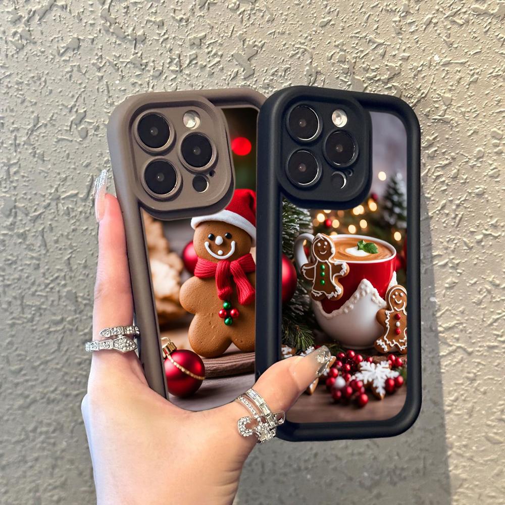 Sky Eye Ladder Soft Case for Samsung A06 A15 A25 A35 A55 A14 S23 S24 FE All Samsung Models Phone Cases Cover NY46 Christmas Santa Claus Christmas Tree