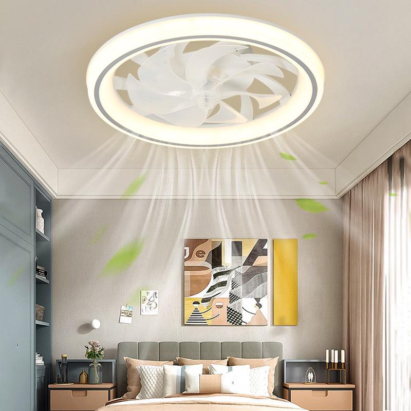 Hot Wheels Ultra-Thin Silent Ceiling Fan Light with Invisible Chandelier for Living Room & Bedroom