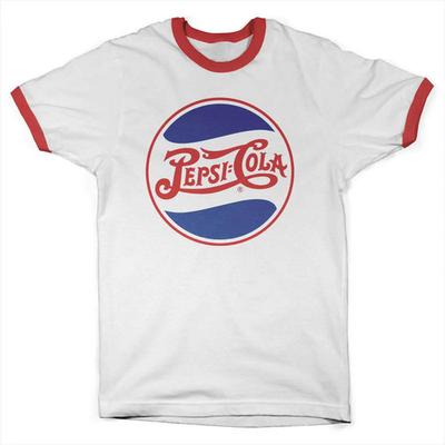 Unisex krekls Kokvilnas Liela izmēra Liels izmērs Ar oficiālu licenci No Pepsi Retro logotips Ringer Par