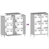 Highboard Rosa 68x39x101.5 cm Steel