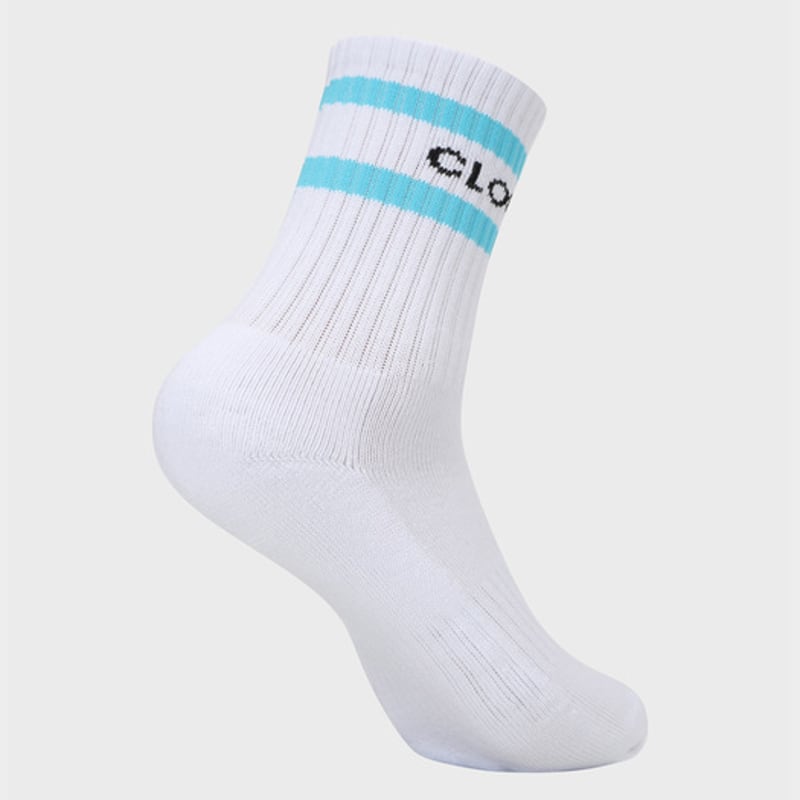 CLOUD ZERO 2S Crew Socks (2P) (0097055) CZFAF1SC903SB-WHITE