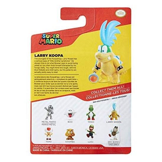 Super Mario Action Figure 2.5 Inch Larry Koopa Collectors Toy