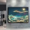 5D DIY Diamond Painting Artistic Moon and Starry Sky Cross Stitch Diamond Art Embroidery  Mosaic Home Deco