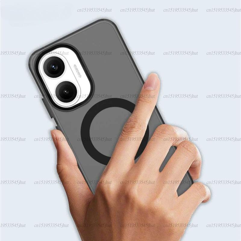 Transparent Case For Xiaomi Poco F7 Case Poco F7 Ultra F7 Pro Magnetic Adsorption Wireless Charge Back Cover For Poco F7 Case