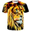 Summer Round Neck 3D Starlit Sky Print Top Fashionable Casual Short Sleeved Men's T-shirts