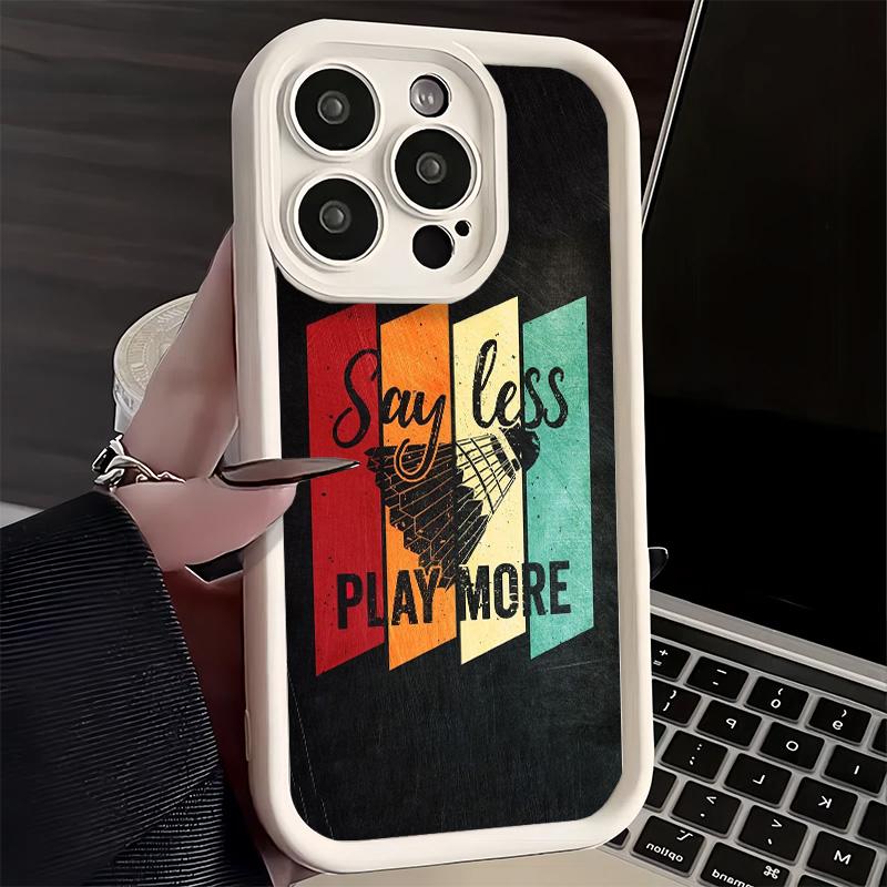 Phone Case for iPhone 17 Air 16E 15 16 Pro Max Badminton Sport Cover 14 Plus 13 12 Mini Soft Shell Silicone Fundas